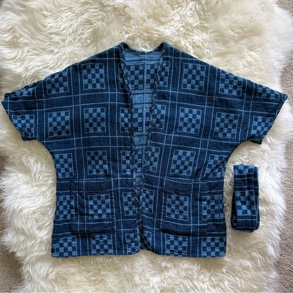 Ace & Jig Capella Jacket in Atlantis / Sail indigo denim blue cotton vguc - Picture 2 of 7